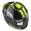 KASK MOTOCYKLOWY NZI COMBI 3 DUO ORBE BLACK ANTRACITE YELLOW MATT S