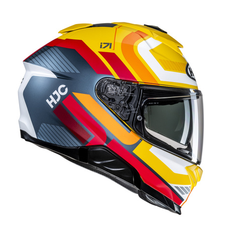 KASK MOTOCYKLOWY HJC I71 VIZ YELLOW RED L