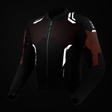KURTKA TEKSTYLNA REBELHORN JAX BLACK/RED M