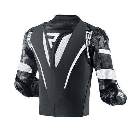 KURTKA MOTOCYKLOWA SKÓRZANA REBELHORN REBEL BLACK WHITE 46