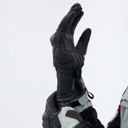 RĘKAWICE MOTOCYKLOWE REBELHORN RANGE BLACK LIGHT GREY M