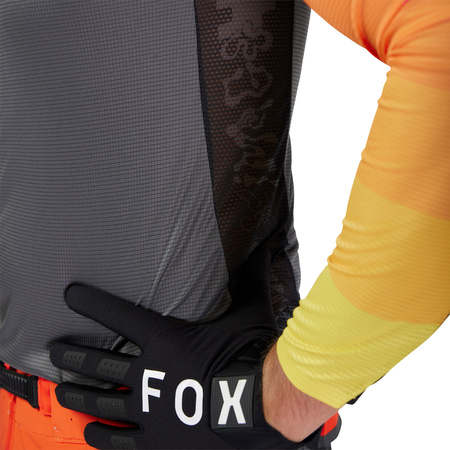 BLUZA MOTOCYKLOWA FOX FLEXAIR GRID BLACK/ORANGE S