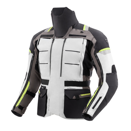 KURTKA MOTOCYKLOWA TEKSTYLNA REBELHORN CUBBY 5 BLACK GREY FLUO YELLOW XS