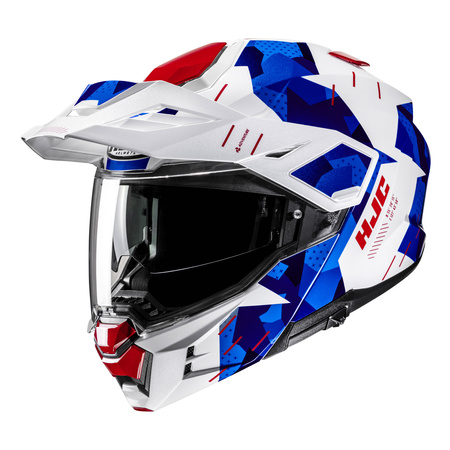 KASK MOTOCYKLOWY HJC I80 ROKI WHITE BLUE M