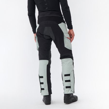 SPODNIE MOTOCYKLOWE TEKSTYLNE REBELHORN RANGE GREY BLACK RED XS