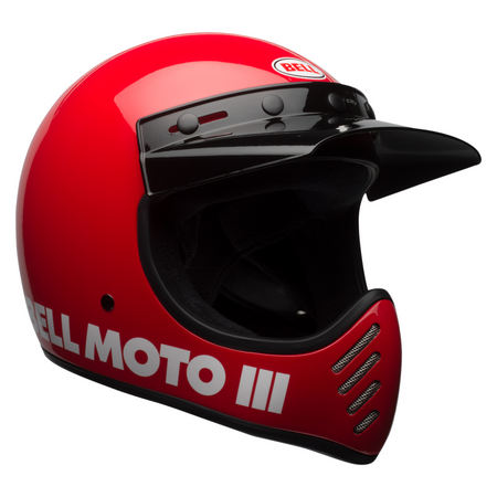 KASK MOTOCYKLOWY BELL MOTO-3 CLASSIC RED S