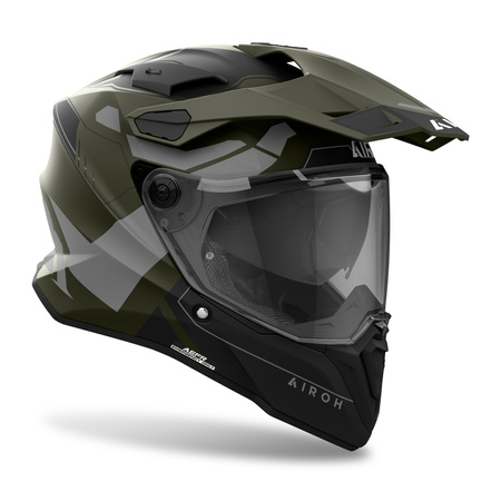 KASK MOTOCYKLOWY AIROH COMMANDER 2 REVEAL MILITARY GREEN MATT L
