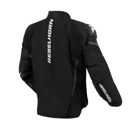 KURTKA MOTOCYKLOWA TEKSTYLNA REBELHORN VANDAL BLACK WHITE 10XL