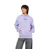 BLUZA Z KAPTUREM DAMSKA FOX HELLO FUTURE FLEECE PO LILAC S