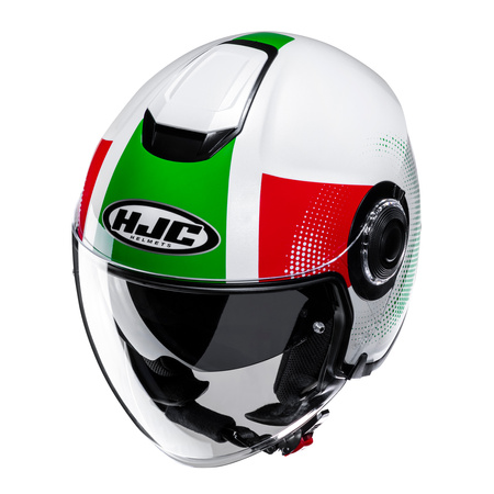 KASK HJC I40N PYLE WHITE/GREEN XL