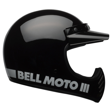 KASK MOTOCYKLOWY BELL MOTO-3 CLASSIC BLACK L