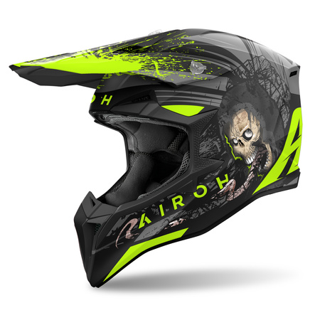 KASK MOTOCYKLOWY AIROH WRAAAP DARKNESS MATT S