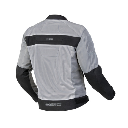 KURTKA MOTOCYKLOWA TEKSTYLNA OZONE DART SILVER BLACK 7XL