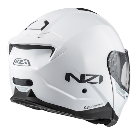 KASK MOTOCYKLOWY NZI COMBI 3 DUO WHITE XS