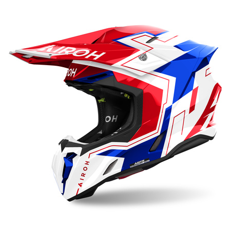 KASK MOTOCYKLOWY AIROH TWIST 3 DIZZY BLUE/RED GLOSS L