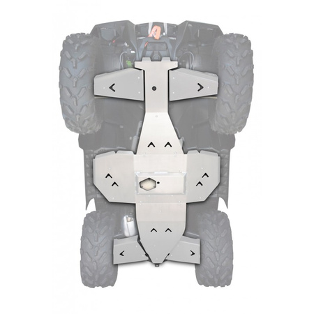 KIT PROT. COMLPET. ALU - POLARIS SPORTSMAN TOURING XP 1000/850 Kompletna aluminiowa osłona podwozia