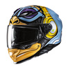 KASK MOTOCYKLOWY HJC F71 MONKEY DJ BLUE ORANGE XL