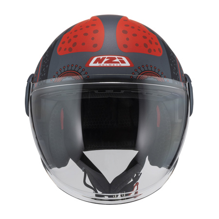 KASK MOTOCYKLOWY NZI RINGWAY 2 DUO ANTERA ANTRACITE RED MATT XL