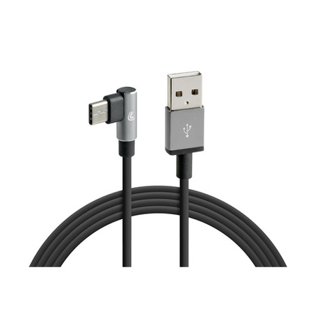 38838 Przewód Usb 90 ° > Usb typ C - 100 cm - czarny