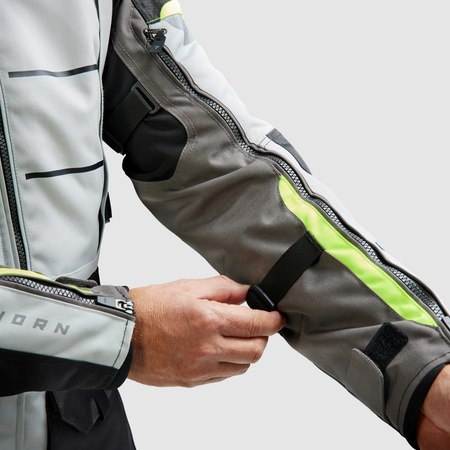 KURTKA MOTOCYKLOWA TEKSTYLNA REBELHORN CUBBY 5 BLACK GREY FLUO YELLOW XS