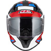 KASK MOTOCYKLOWY NZI GO RIDER STREAM DUO QUADRI BLACK RED BLUE S