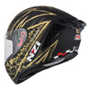 KASK MOTOCYKLOWY NZI TRENDY STREAM FLAG BLACK GOLD MATT S