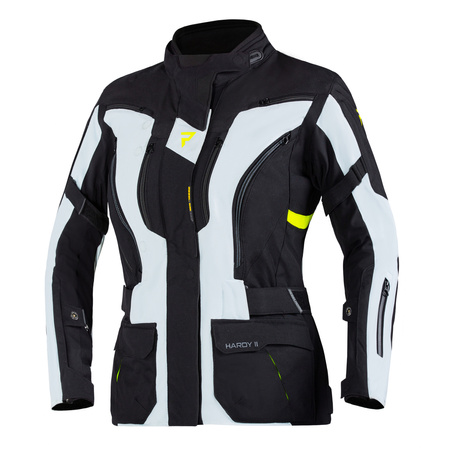 KURTKA TEKSTYLNA REBELHORN HARDY II LADY GREY/BLACK/FLO YELLOW DM