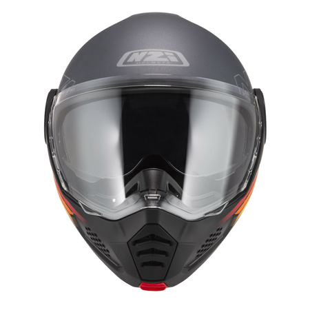 KASK MOTOCYKLOWY NZI MINIMOD DUO WATSON ANTRACITEBLACK ANTRACITE MATT S