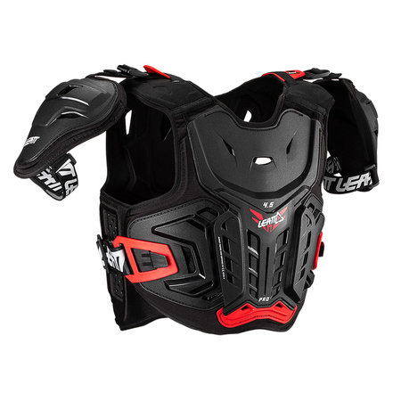 BUZER JUNIOR LEATT 4.5 PRO BLACK RED (134-146CM) S/M