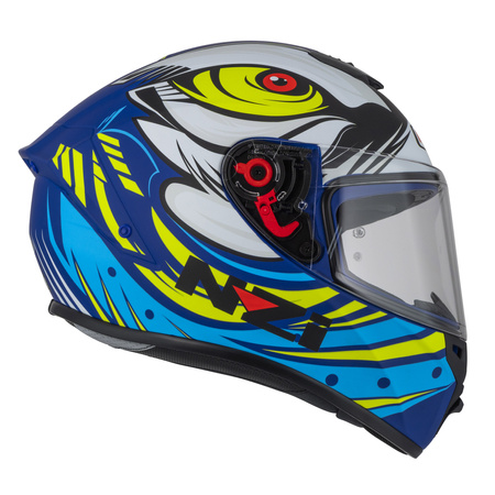 KASK MOTOCYKLOWY NZI TRENDY STREAM OCELO BLUE WHITE SKY BLUE MATT M