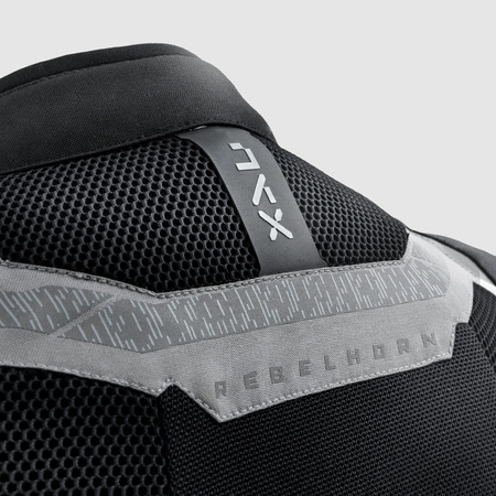 KURTKA MOTOCYKLOWA TEKSTYLNA REBELHORN JAX BLACK GREY XL