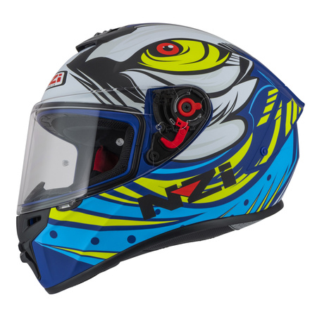 KASK MOTOCYKLOWY NZI TRENDY STREAM OCELO BLUE WHITE SKY BLUE MATT M