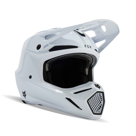 KASK MOTOCYKLOWY FOX V3 RS CARBON SOLID WHITE M