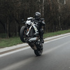 SPODNIE MOTOCYKLOWE SKÓRZANE REBELHORN VELOCE BLACK WHITE 52