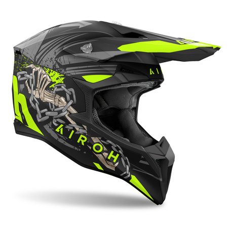 KASK MOTOCYKLOWY AIROH WRAAAP DARKNESS MATT S