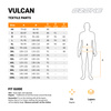 SPODNIE MOTOCYKLOWE TEKSTYLNE OZONE VULCAN BLACK M