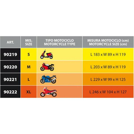 90221 pokrowiec na motocykl Ventura rozm. L