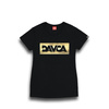 DAVCA T-shirt damski black Gold logo