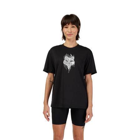 T-SHIRT DAMSKI FOX BARK TECH BLACK S