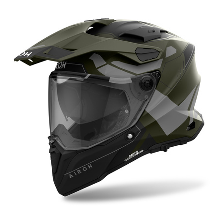KASK MOTOCYKLOWY AIROH COMMANDER 2 REVEAL MILITARY GREEN MATT L