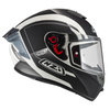KASK MOTOCYKLOWY NZI TRENDY STREAM ELEGANCE WHITE BLACK TINTED S MATT M
