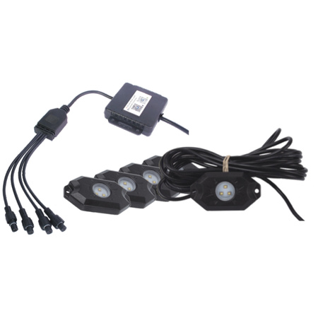 SHARK LED kolorowy światło robocze 3W/1 szt Uniwersalny zestaw