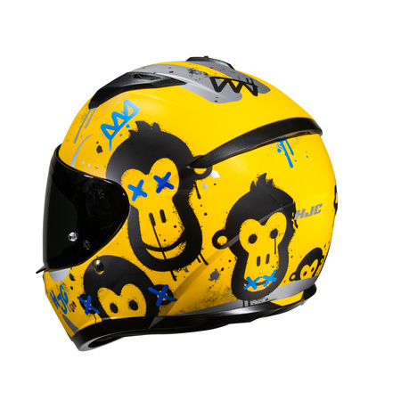 KASK MOTOCYKLOWY HJC C10 GETI YELLOW SILVER XXS