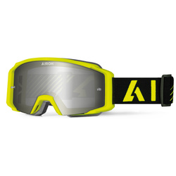 GOGLE AIROH BLAST XR1 YELLOW MATT - SZYBA SILVER MIRRORED (1 SZYBA W ZESTAWIE)