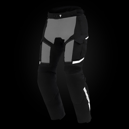 SPODNIE MOTOCYKLOWE TEKSTYLNE REBELHORN CUBBY 5 BLACK GREY S