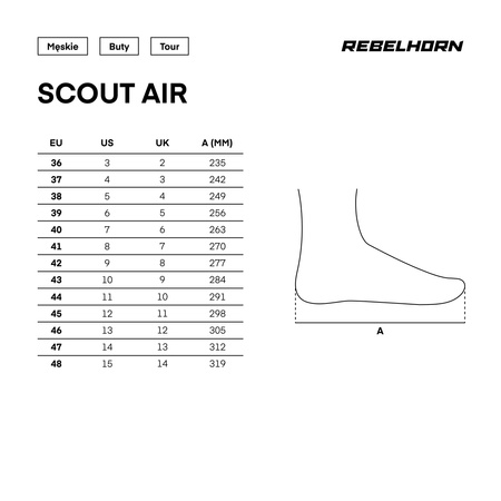 BUTY MOTOCYKLOWE REBELHORN SCOUT AIR BLACK 39