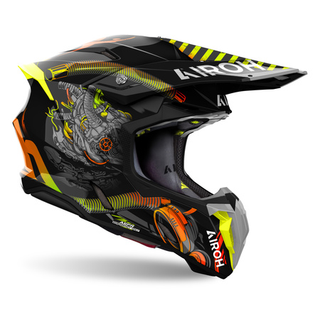 KASK MOTOCYKLOWY AIROH TWIST 3 TOXIC GLOSS XL