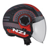 KASK MOTOCYKLOWY NZI RINGWAY 2 DUO ANTERA ANTRACITE RED MATT XL