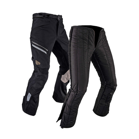 SPODNIE MOTOCYKLOWE TEKSTYLNE LEATT ADV DRITOUR 7.5 STEALTH BLACK GREY XXL