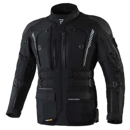 KURTKA MOTOCYKLOWA TEKSTYLNA REBELHORN PATROL BLACK M